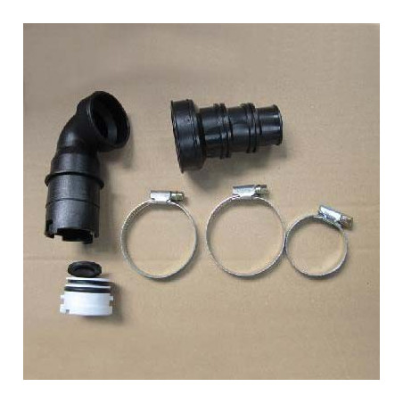 Complete elbow pipe with non-return valve